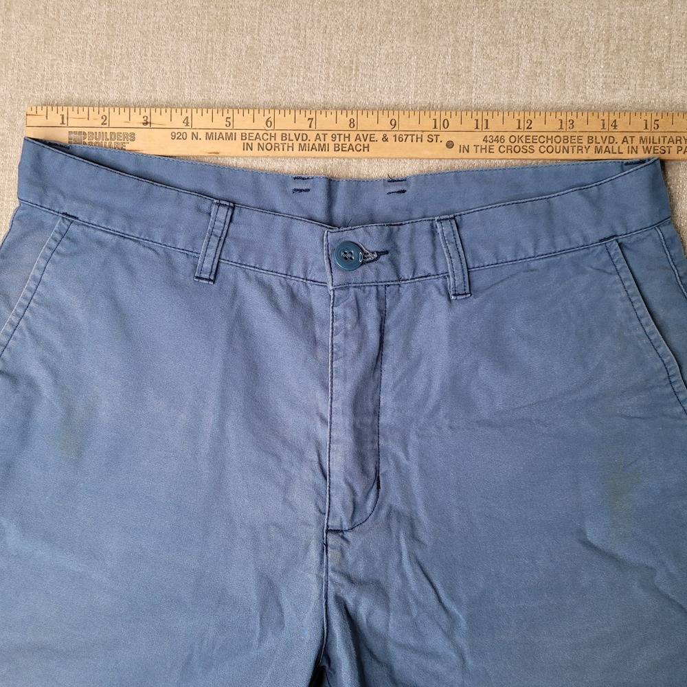 Patagonia Mens Chino Style Walking Shorts Flat Front Size 30 Blue - Picture 5 of 9